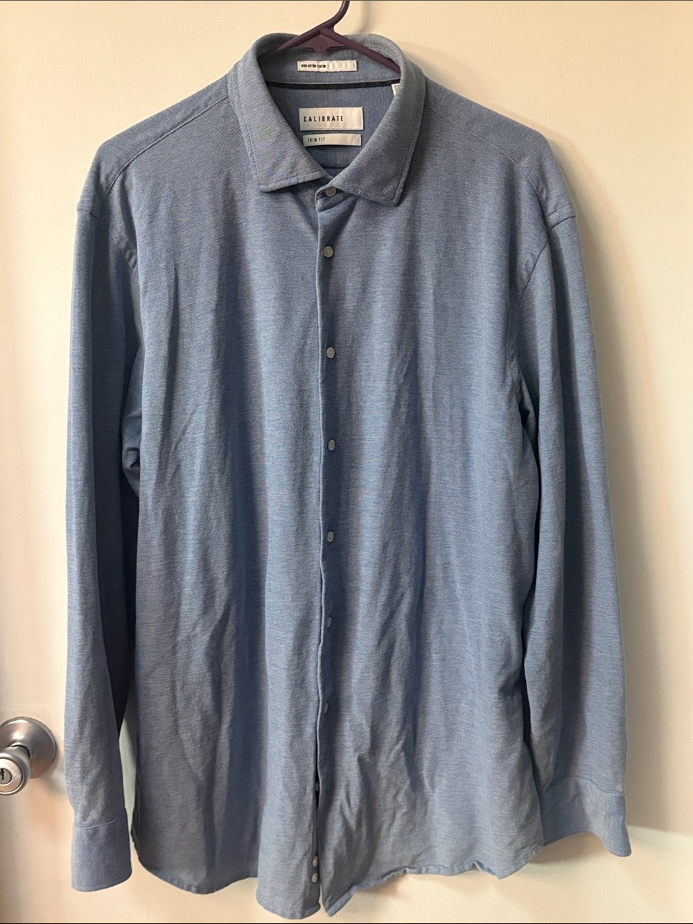 C2 by Calibrate Light Blue Long-Sleeve Button Down Shirt